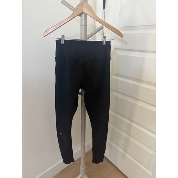 ALO YOGA High-Waist Alosoft Lounge Legging Black Size Medium - Picture 1 of 9